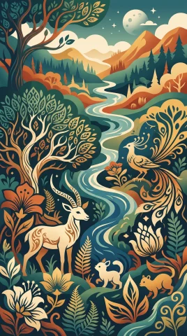 Landscape phone case designs