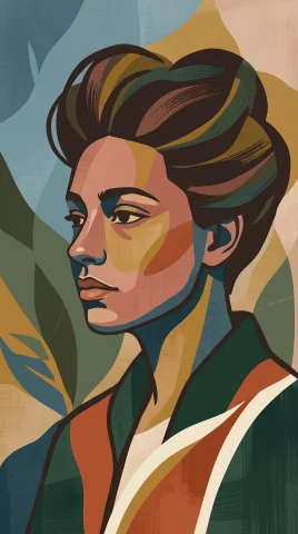 Portrait phone case designs