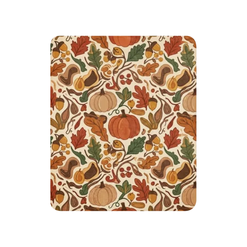 Cozy Autumn Pumpkin and Acorn Pattern