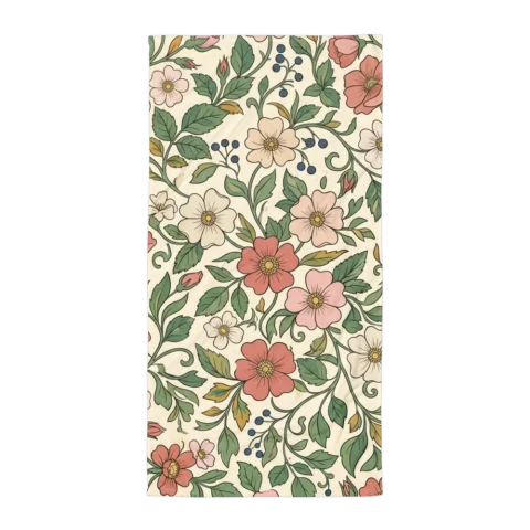 Vintage Wild Rose Floral Pattern