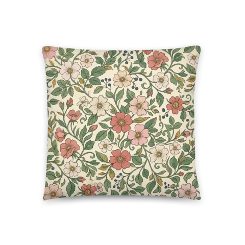 Vintage Wild Rose Floral Pattern