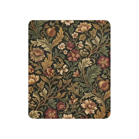 Vintage Pomegranate Sage Floral Pattern