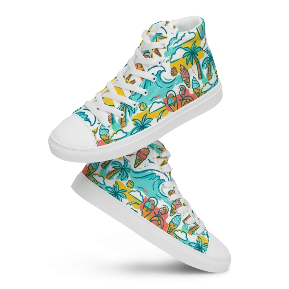 Men's High Top Canvas Shoes