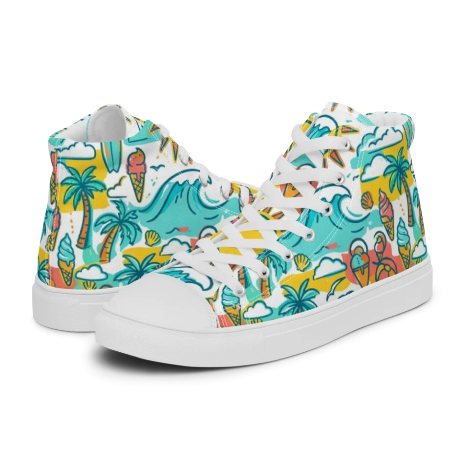 Women's High Top Canvas Shoes