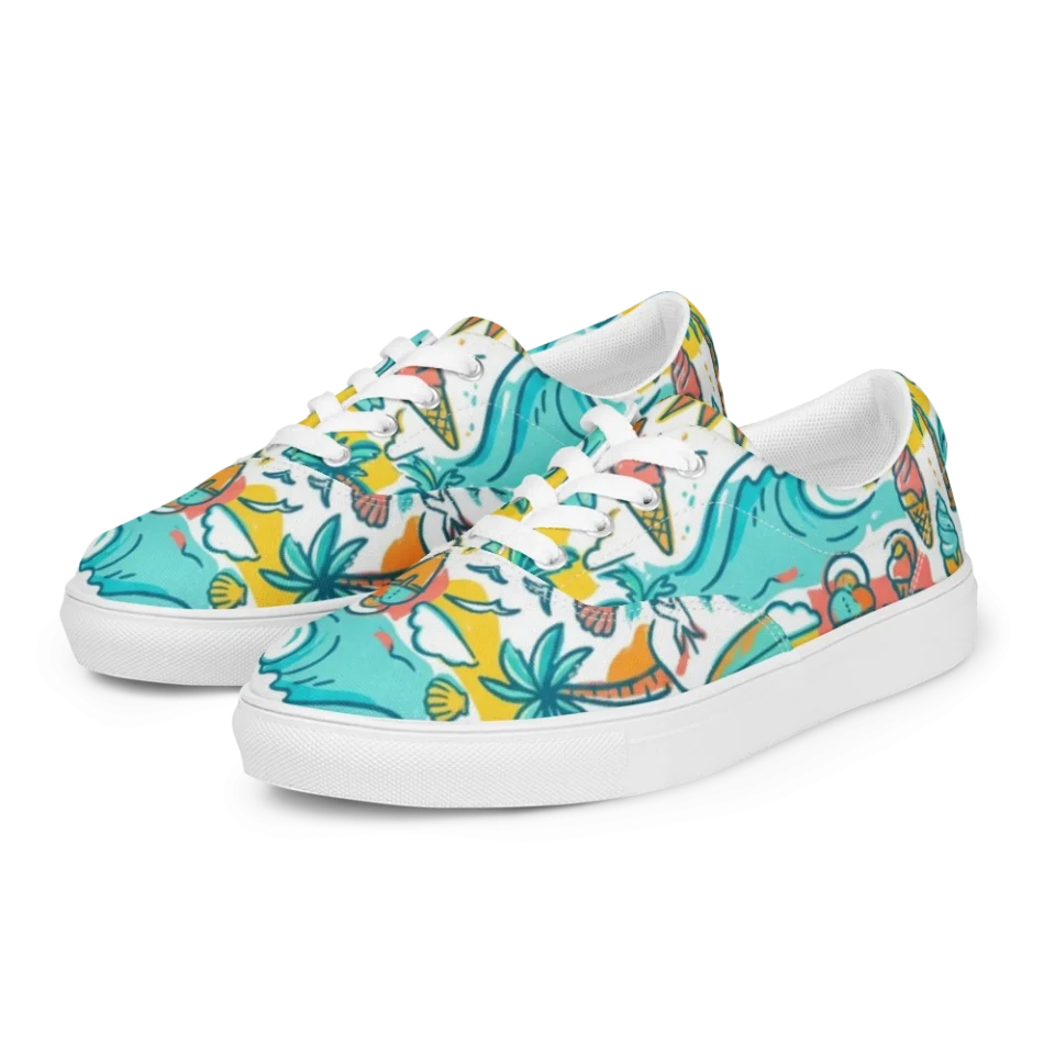 Women's Lace-Up Canvas Shoes