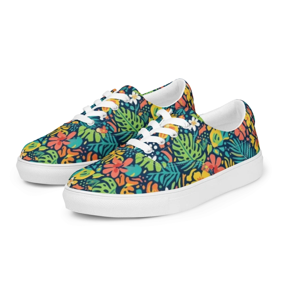 Women's Lace-Up Canvas Shoes