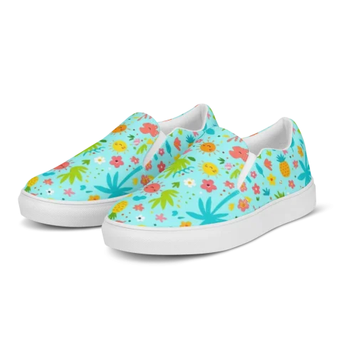 Women's Slip-On Canvas Shoes mockup
