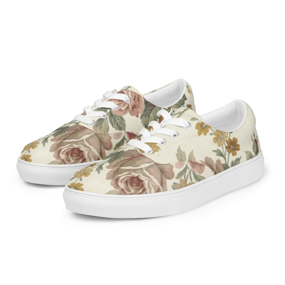 Women's Lace-Up Canvas Shoes