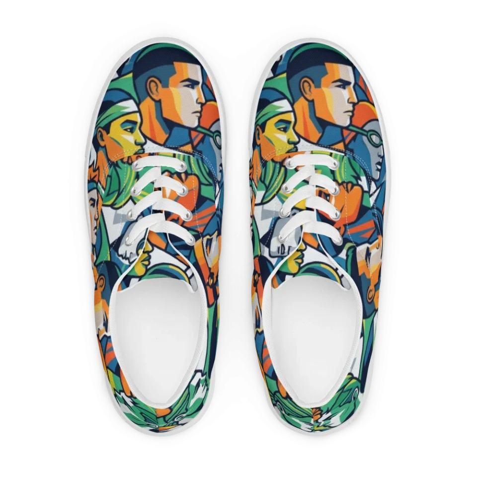 Men's Lace-Up Canvas Shoes