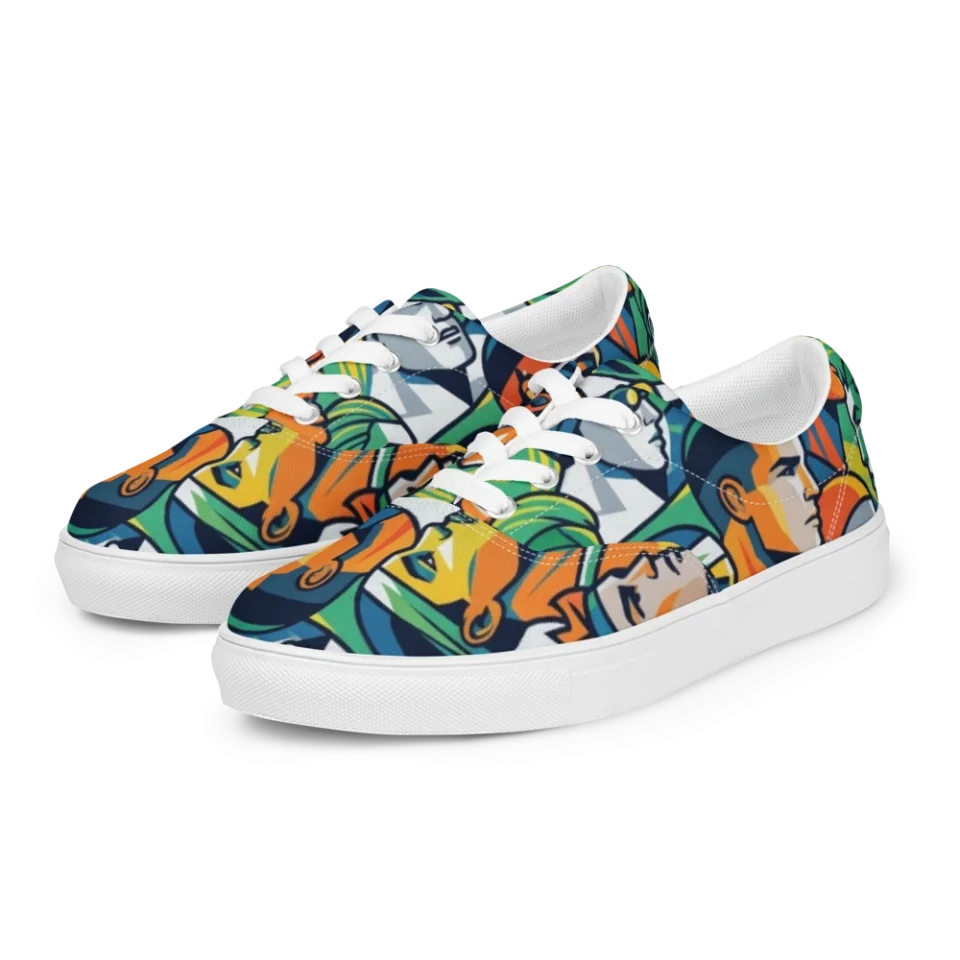 Women's Lace-Up Canvas Shoes