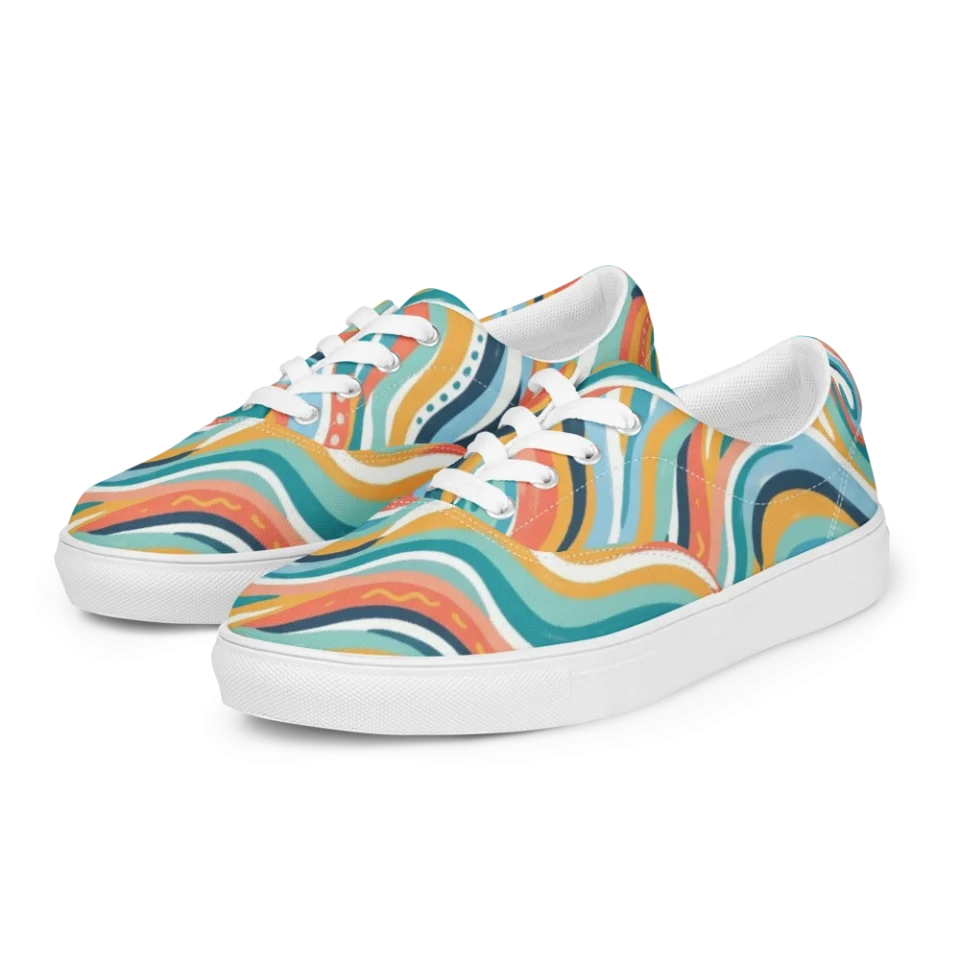 Women's Lace-Up Canvas Shoes