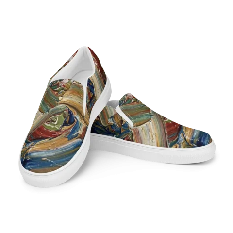 Zapatos de lona sin cordones para hombre