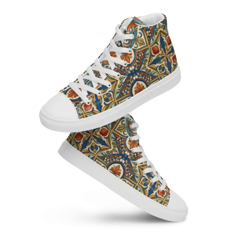 Zapatillas de lona de caña alta para hombre