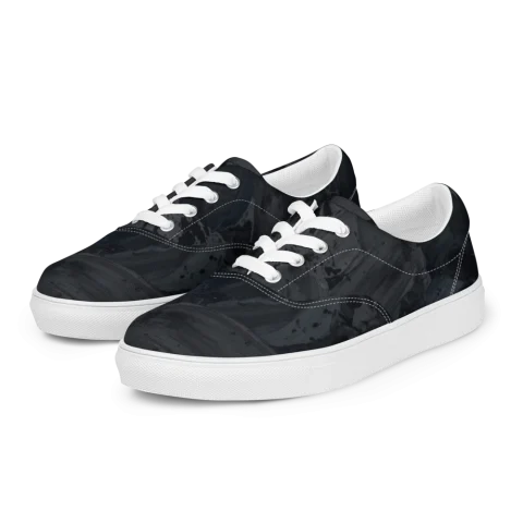 Zapatos de lona con cordones para mujer
