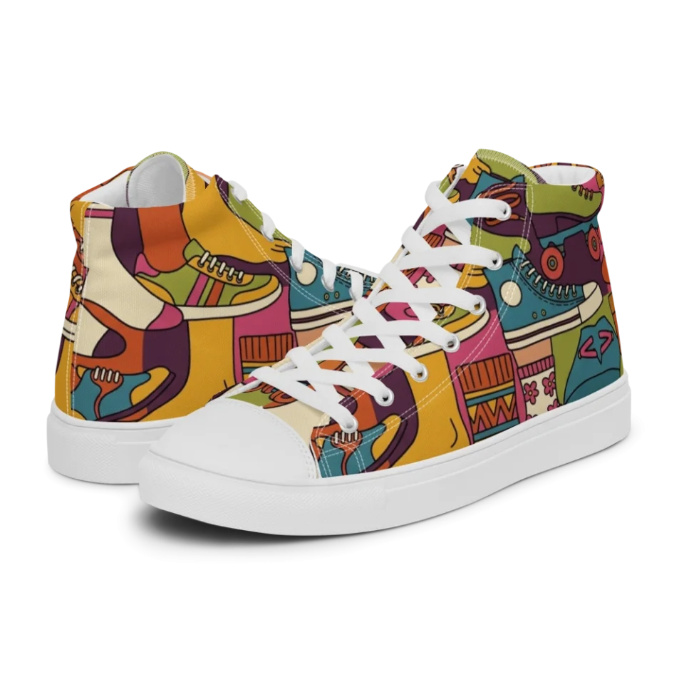 Women's High Top Canvas Shoes