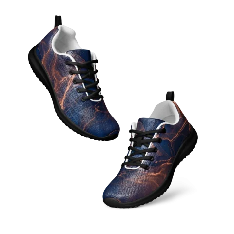 Navy Blue Copper Ink Swirls