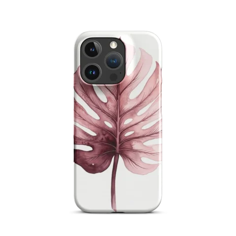 Ethereal Burgundy Monstera Botanical Study
