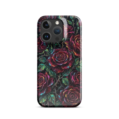 Neon Gothic Velvet Rose Bloom