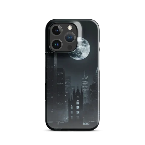 Midnight Gothic Moonlit Cityscape