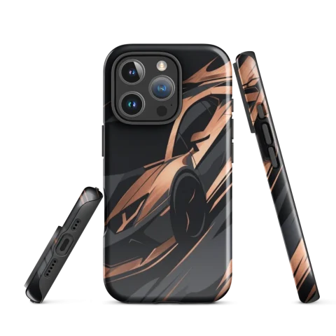 Copper Motion Supercar Abstract Silhouette