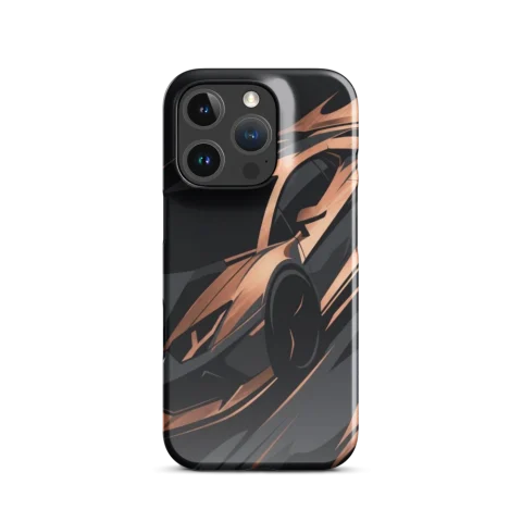 Copper Motion Supercar Abstract Silhouette