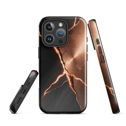 Molten Copper Obsidian Tectonic Fissure