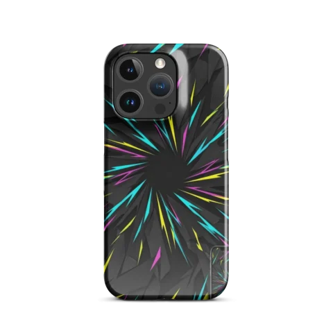 Neon Velocity Geometric Abstract Art