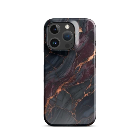 Gilded Charcoal Marble Veins