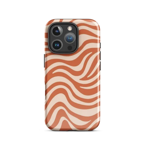 Terracotta and Cream Retro Waves
