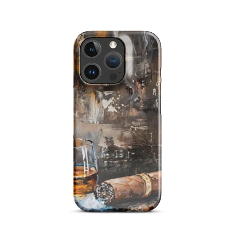 Whiskey Glass and Cigar Oil Painting