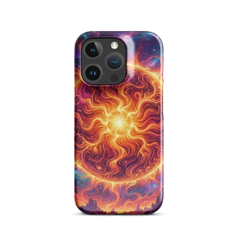 Swirling Fiery Sun Cosmic Nebula