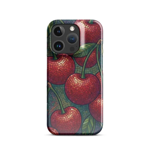 Stained Glass Cherry Mosaic Pattern
