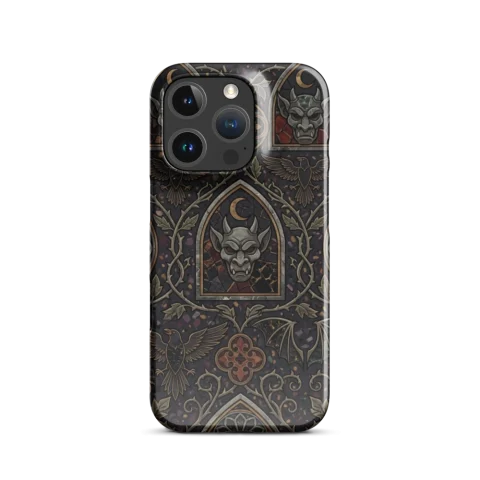 Gothic Gargoyle Raven Stone Tapestry