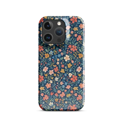 Cottagecore Navy Blue Floral Pattern