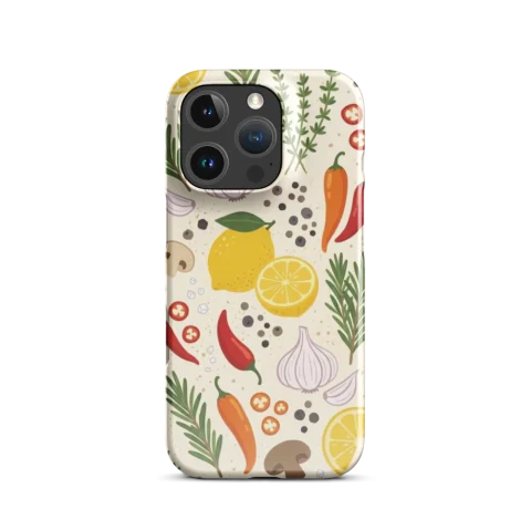 Fresh Culinary Herbs and Citrus Pattern