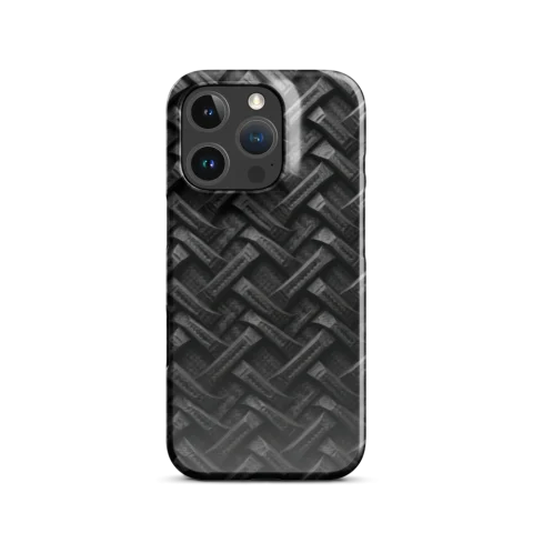 Textured Black Interlocking Carbon Lattice