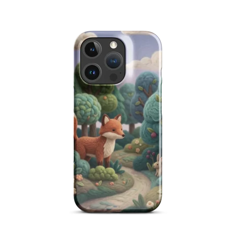 Felted Wool Woodland Fox Illustration