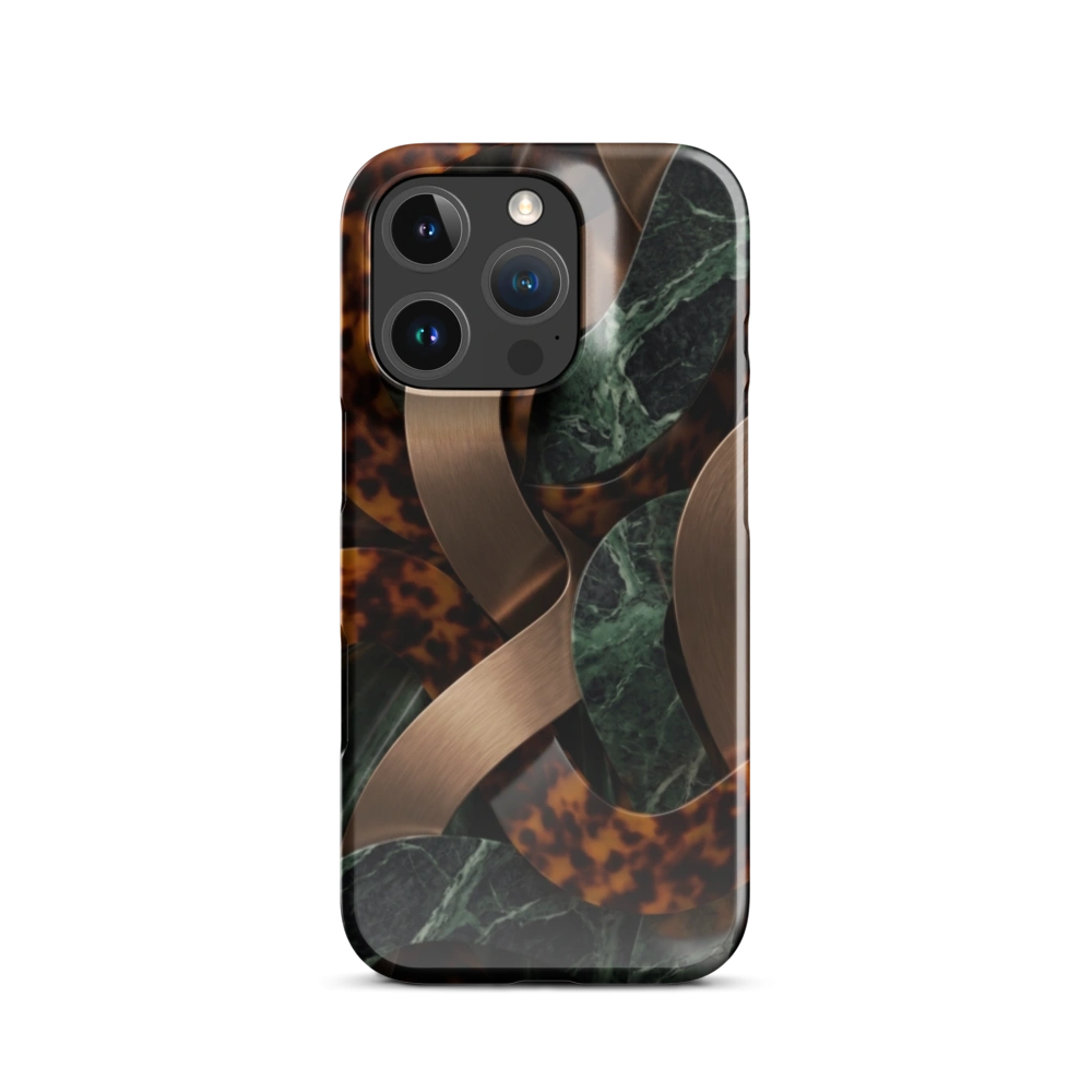 Green Marble Tortoiseshell Copper Ribbons