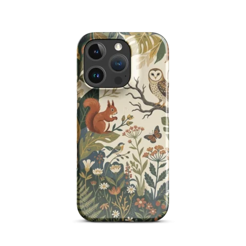 Woodland Forest Animals Botanical Illustration