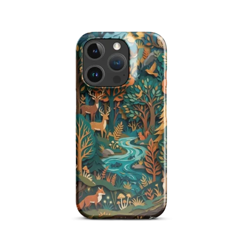 Woodland Forest Papercut Wildlife Scene