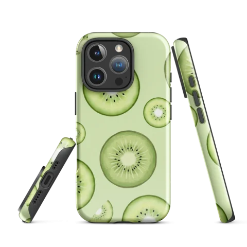 Sliced Green Kiwi Fruit Pattern