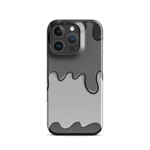 Monochrome Grey Dripping Paint Pattern