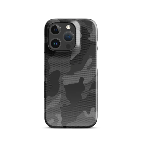 Stealth Charcoal Textured Camouflage Pattern