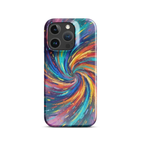 Vibrant Radial Pastel Chalk Spiral