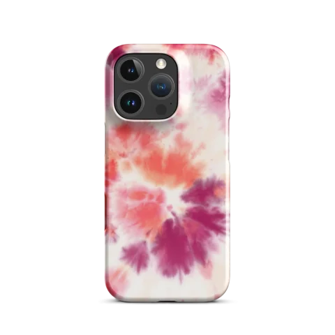 Vibrant Pink Peach Tie Dye Spiral