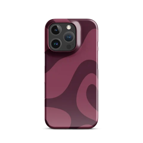 Fluid Burgundy and Dusty Rose Waves