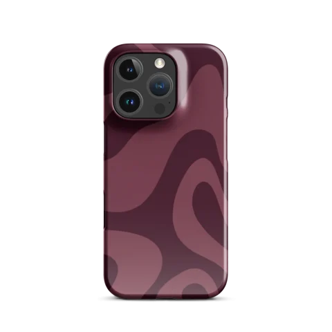 Burgundy and Mauve Retro Waves