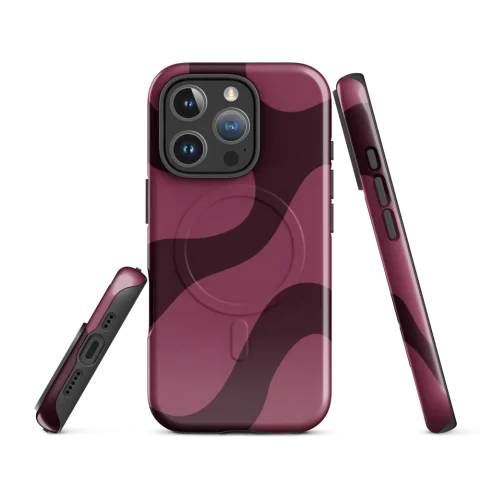 Plum and Mauve Retro Waves