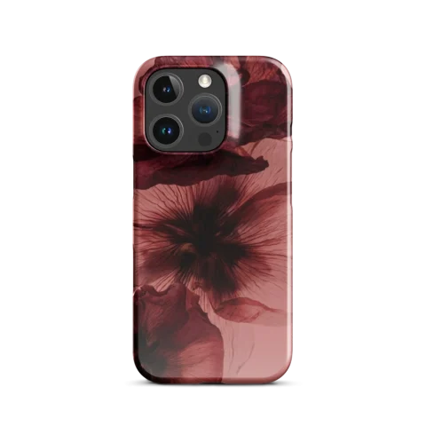 Translucent Dark Red Floral Blooms
