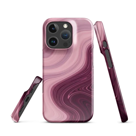 Dusty Rose Burgundy Liquid Swirl